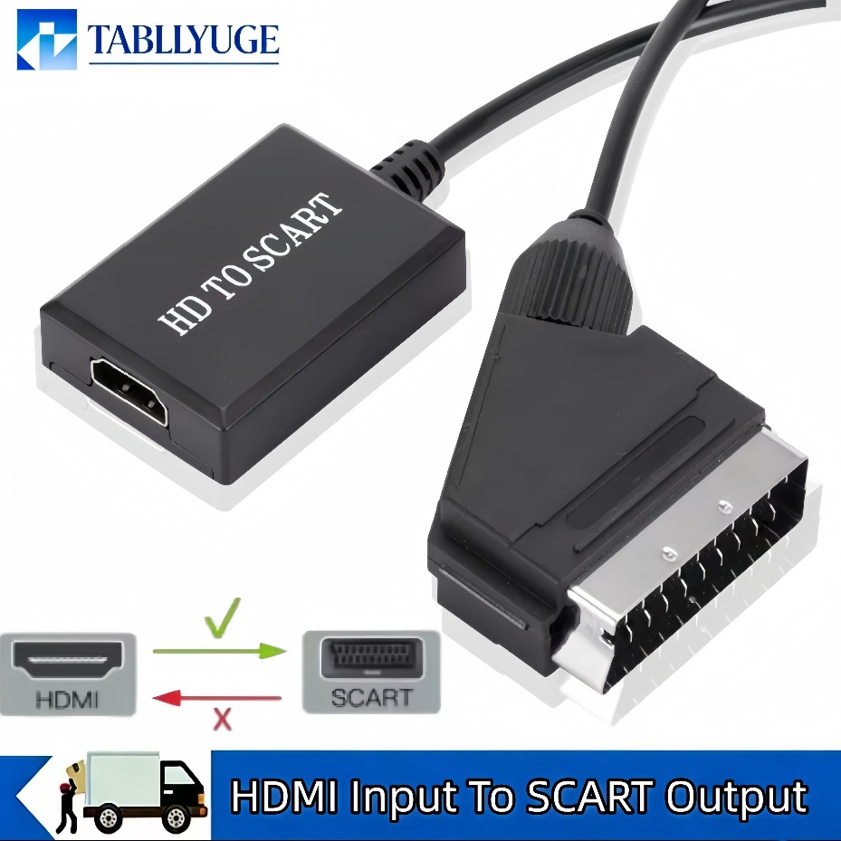 SCARTビデオ・オーディオアンプアダプター、1080P H - Scart To Hdmi のレビューと価格
