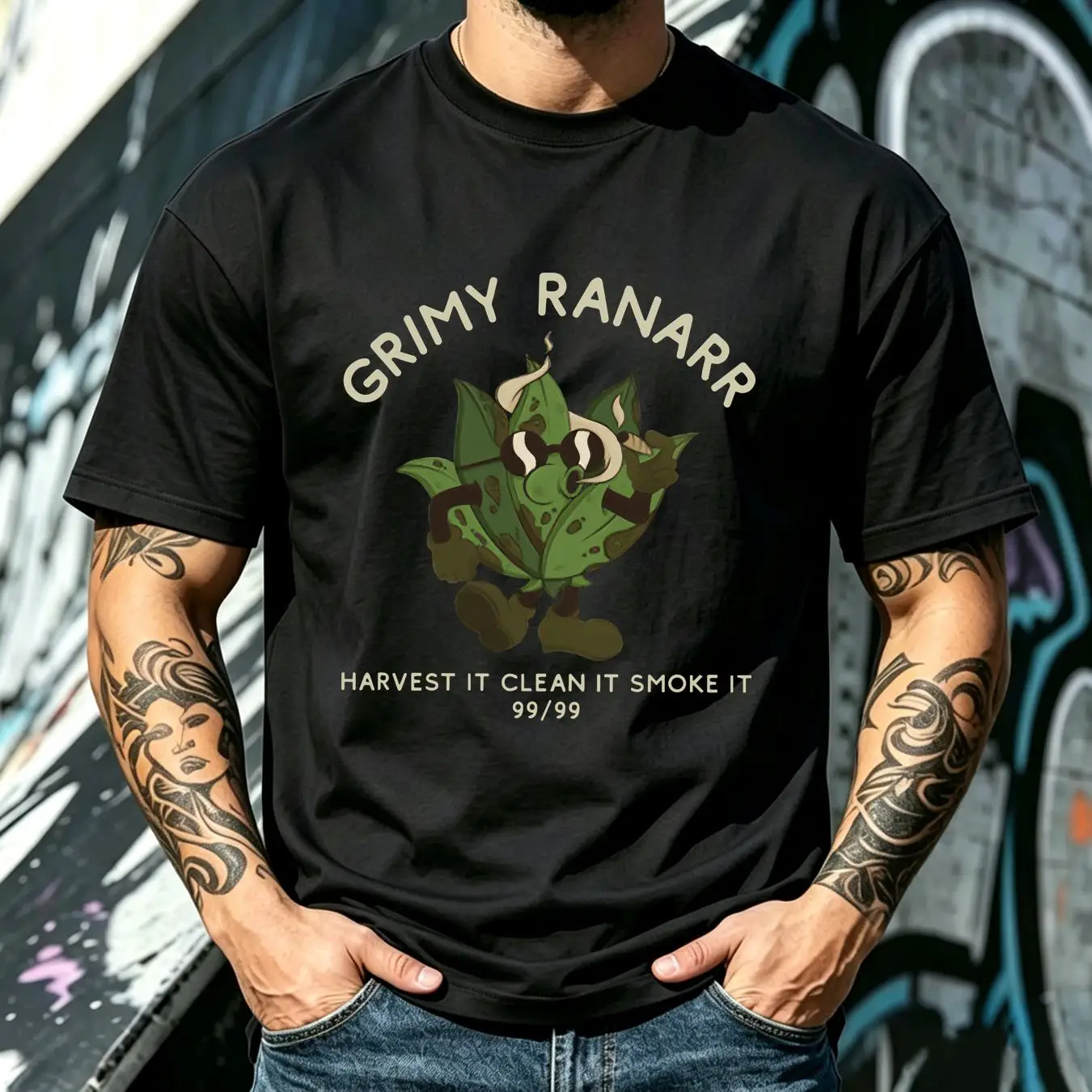 洗い加工を施したTシャツ。グリミー・ラナール・クラシック・O - Retro Gaming T Shirt のレビューと価格