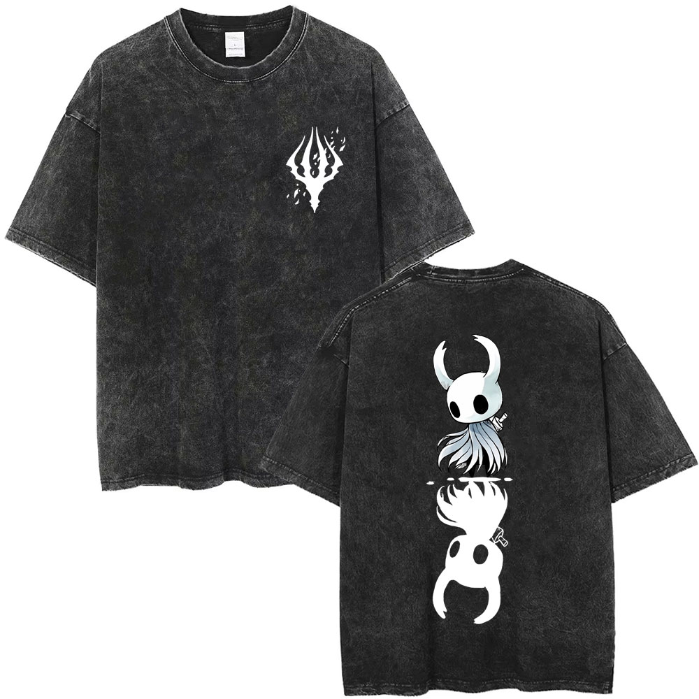 ウォッシュドヴィンテージゲーム ホロウナイト 両面プリントT - Retro Gaming T Shirt のレビューと価格
