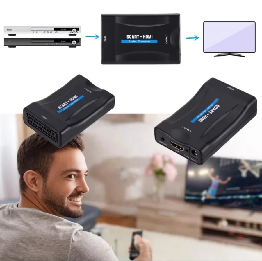 フルHD 1080P SCART to HDMI対応アダプタ - Scart To Hdmi のレビューと価格